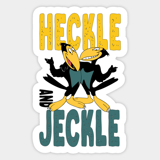 Heckle and Jeckle - Old Cartoon Sticker by kareemik